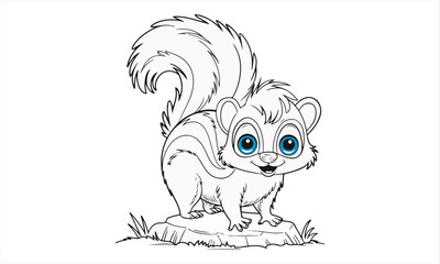 a cute animals vector art illustration