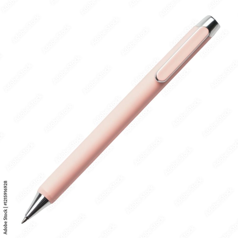 Poster Clay-modeled mechanical pencil with muted pastel tones, rounded features, and clean minimal design. Isolated on white with sufficient spacing.