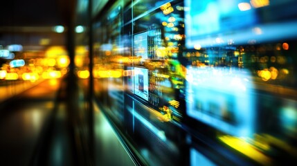 Urban Nightscape: A Symphony of Light and Data