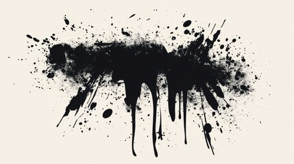 Rough, scratch, splatter grunge pattern design. Dry brush strokes. Overlay texture. Faded black - white dyed paper texture. Sketch design. Use for poster, cover, banner, mock-up, stickers layout.