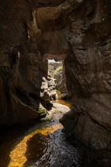 High-resolution photos of mountainous landscapes with native vegetation, waterfalls, rivers, caves, and rock formations, capturing central Argentina's natural beauty, perfect for large-format printing