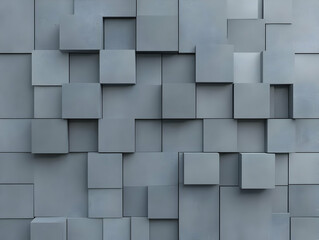 Gray Cube 3D Abstract Background