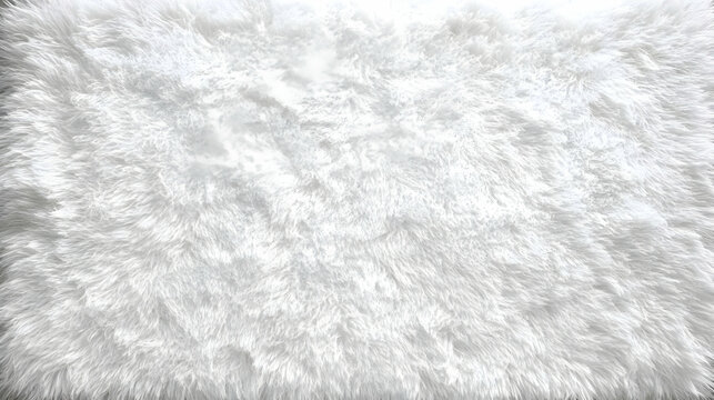 White Fur Texture Background Image