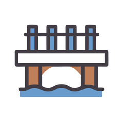 Fototapeta premium bridge icon design