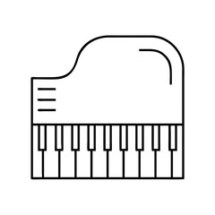 piano keys vector illustration