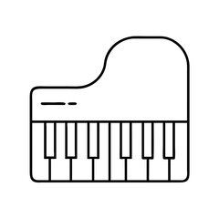 piano keys vector illustration