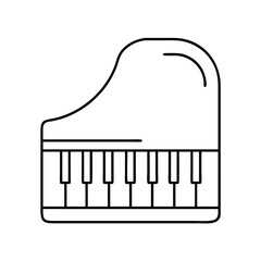 piano keys vector illustration