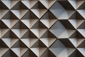 Obraz premium A close-up view of delicate, nearly identical-shaped tiles. (Generative AI)