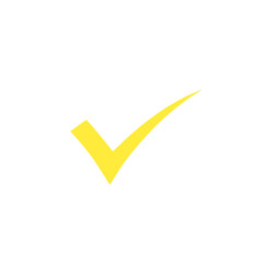 yellow tick icon