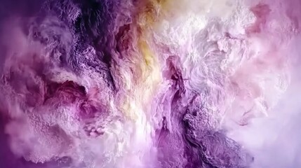 Fototapeta premium Abstract Purple and White Cloud Formation: A Dreamlike Celestial Landscape