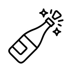 champagne bottle icon design