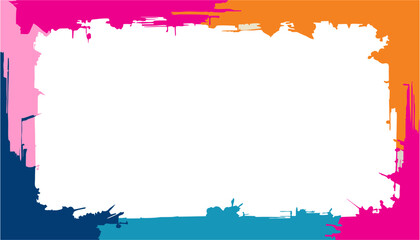 Abstract watercolor background with grunge texture and paint splashes