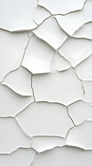 Cracked White Abstract Background Illustration