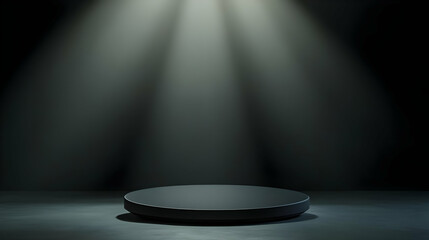 Dark 3D Cylinder Stage Background