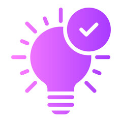 Fototapeta premium business solution gradient icon