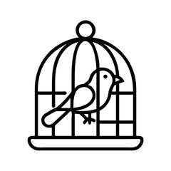 bird in cage