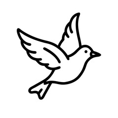 Obraz premium vector illustration of a dove
