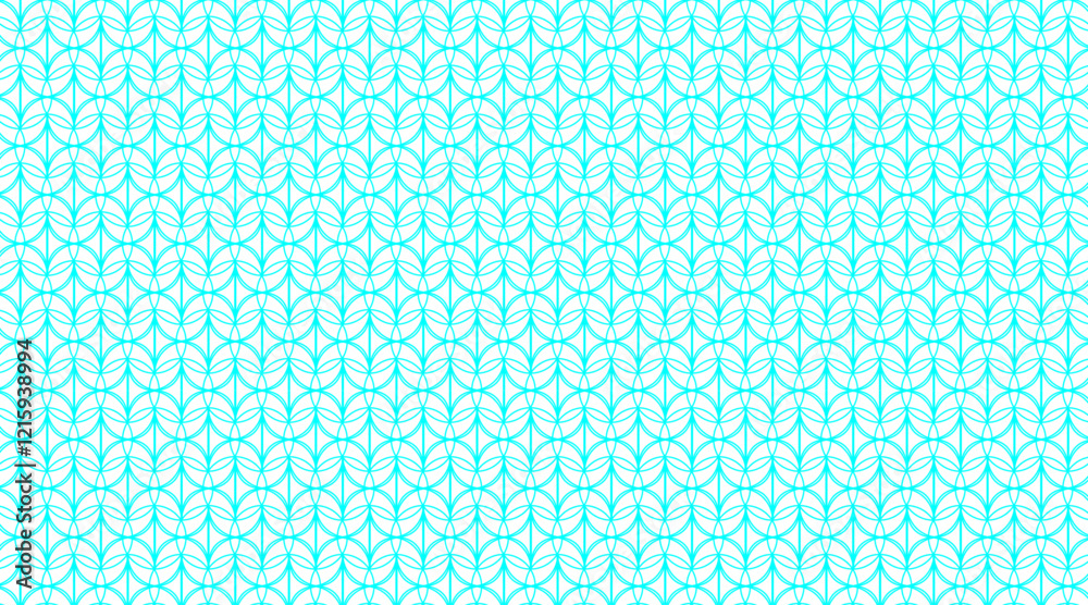 Wall mural circular shape vector background pattern design | pattern design with geometric shape with circle, l