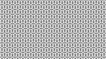 Circular shape vector background pattern design | Pattern design with geometric shape with circle, line, diamond, 3d object with color black and white Seamless modern pattern background