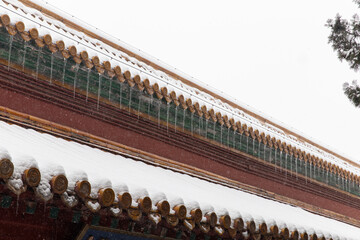 The Snow-covered Roof Tiles of the Forbidden City
