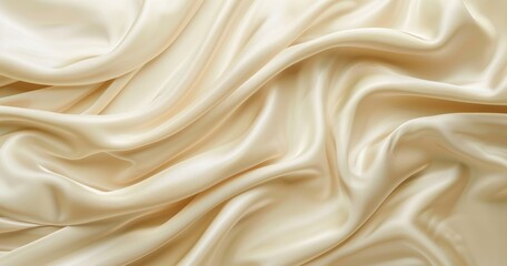 Fototapeta premium A smooth, flowing fabric with a soft sheen, ideal for design and textile applications.