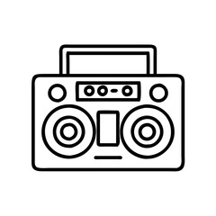 boom-box-with-speakers- .svg
