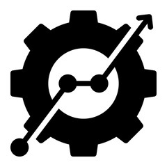 Growth glyph icon