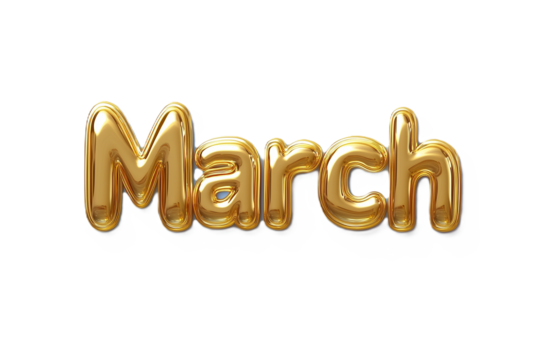3D Gold Balloon March,