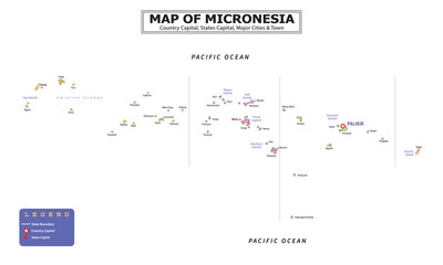 Australian Countries Geography Political map. Political map of country with capital, province or state capital, major cities and town.
