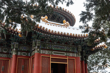 snow view of Forbidden City