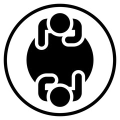 consultation glyph icon