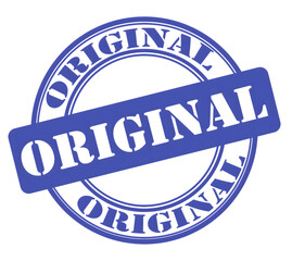Authentic Blue Original Stamp for Quality Assurance and Branding