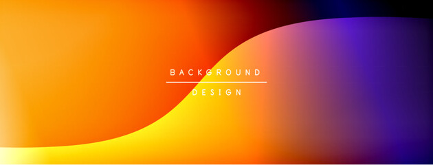 Bright rainbow style color gradient with curve round shape line background. Vector Illustration For Wallpaper, Banner, Illustration, landing page