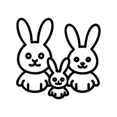 Obraz premium bunny-family-.svg