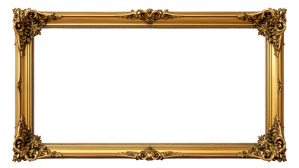 Antique frame for design and decoration, wood vintage or retro frame cut out