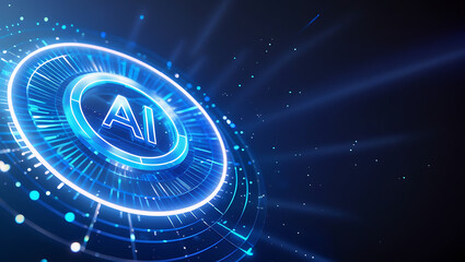Obraz premium businessman pressing virtual button AI, artificial intelligence programming interface. cloud computing concept, cloud technology, Saas, Paas, Iaas. AWS Services 