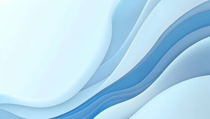 Fototapeta premium Abstract blue wave on a white background vector presentation design
