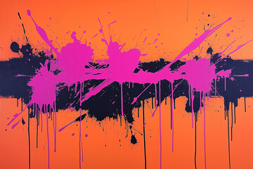 Bright Orange and Dark Purple Background Featuring Bold Color Contrast