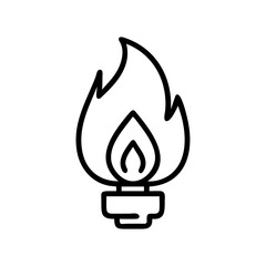 gas flame icon design