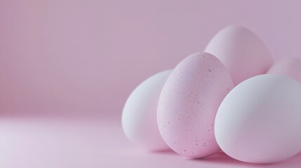 Easter Eggs concept with copyspace