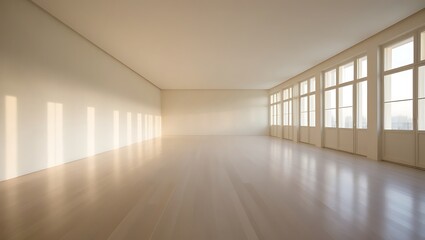 Fototapeta premium Empty spacious bright of empty room