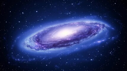 Obraz premium Spiral Galaxy Cosmic Nebula Stellar Dust Cloud