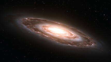 Fototapeta premium Spiral Galaxy Cosmic Swirl Celestial Nebula Starfield