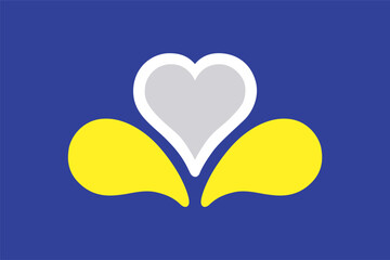 Flag of the Brussels-Capital Region. Vector illustration