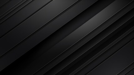 Obraz premium Abstract black background with diagonal lines creating a sleek, modern texture.
