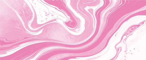 Vector abstract pink marble acrylic liquid surfaces texture design.