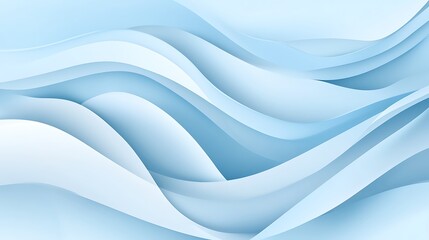 Obraz premium Abstract Blue Waves Flowing Design