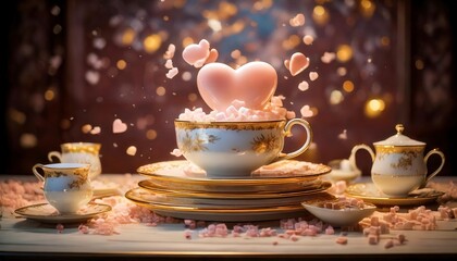 Fototapeta premium Valentines Day Background