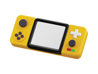 Handheld game console 3d render concept of Video game console, portable Game console icon vector illustration © sajjat