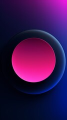 Obraz premium digital technology pink blue gradient abstract circle poster background